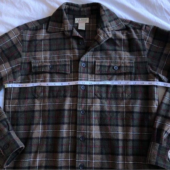 L.L. Bean Plaid Button Down Shirt - Picture 6 of 8